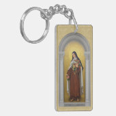 St. Therese van het Kind Jezus Schilderij Sleutelhanger (Voorkant Links)