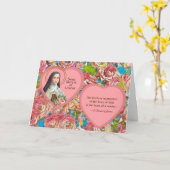 St. Therese van Lisieux (BJE 01; Quote voor Moeder Kaart (Gele Bloem)