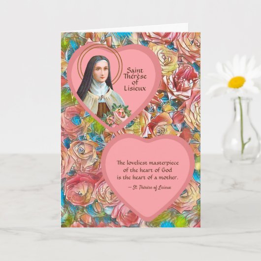 St. Therese van Lisieux (BJE 01; Quote voor Moeder Kaart (Kleine Plant)