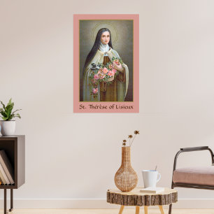 St. Therese van Lisieux de Kleine Bloem (BJE 01) Poster