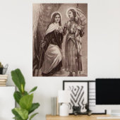 St. Therese van Lisieux Joan van Arc katholieke he Poster (Thuiskantoor)