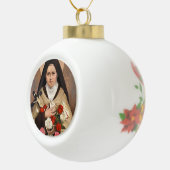 St.Therese van Lisieux kerstversiering Keramische Bal Ornament (Rechts)