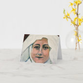 St. Thérèse van Lisieux Notecard Kaart (Gele Bloem)