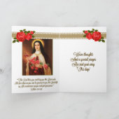 St. Therese Wenskaart w / Schrift binnen Kaart (Binnen)