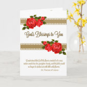 St. Therese Wenskaart w / Schrift binnen Kaart (Gele Bloem)