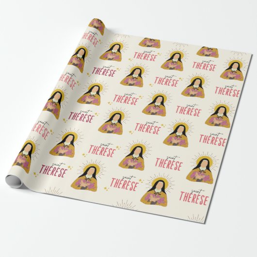 St. Therese wrapping Paper Cadeaupapier (Uitgerold)