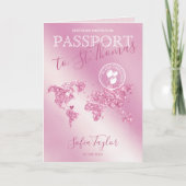 St. Thomas 50 en Fabulous Birthday Passport Map (Voorkant)