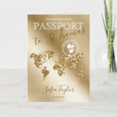 St. Thomas 50 en Fabulous Birthday Passport Map (Voorkant)