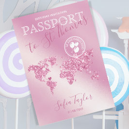 St. Thomas 50 en Fabulous Birthday Passport Map