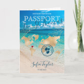 St. Thomas 50 en Fabulous Birthday Passport Map (Voorkant)