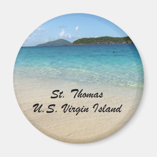 St. Thomas, Amerikaanse Maagd Island Magneet (Voorkant)