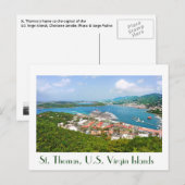 St. Thomas, Amerikaanse Maagdeneilanden Briefkaart (Voorkant / Achterkant)