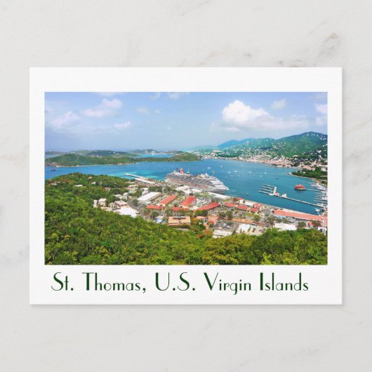 St. Thomas, Amerikaanse Maagdeneilanden Briefkaart (Voorkant)