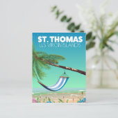 St Thomas Amerikaanse Maagdeneilanden. Briefkaart (Staand voorkant)