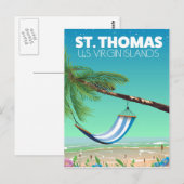 St Thomas Amerikaanse Maagdeneilanden. Briefkaart (Voorkant / Achterkant)