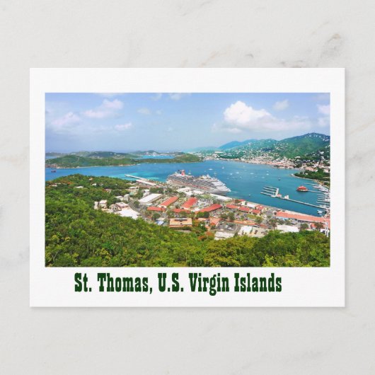 St. Thomas, Amerikaanse Maagdeneilanden Briefkaart (Voorkant)