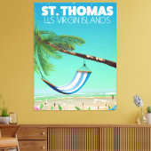 St Thomas Amerikaanse Maagdeneilanden. Canvas Afdruk (Insitu (Woonkamer))