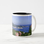 St. Thomas, Amerikaanse Maagdeneilanden. Charlotte Tweekleurige Koffiemok (Voorkant rechts)