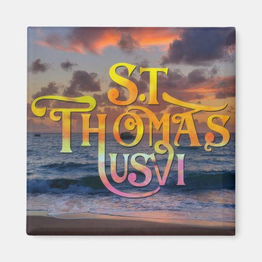 St Thomas Amerikaanse Maagdeneilanden Magneet (Voorkant)