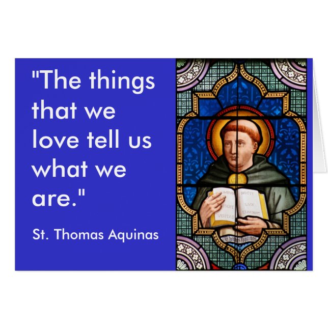 St. Thomas Aquinas (Voorkant Horizontaal)