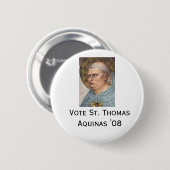 St Thomas Aquinas '08 Ronde Button 5,7 Cm (Voorkant /achterkant)