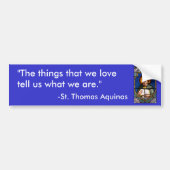 St. Thomas Aquinas Bumpersticker (Voorkant)