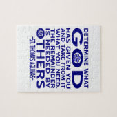 St. Thomas Aquinas citaat Legpuzzel (Horizontaal)