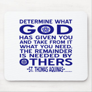 St. Thomas Aquinas citaat Muismat