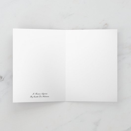 St. Thomas Aquinas door Gentile da Fabriano Kaart (Binnen)