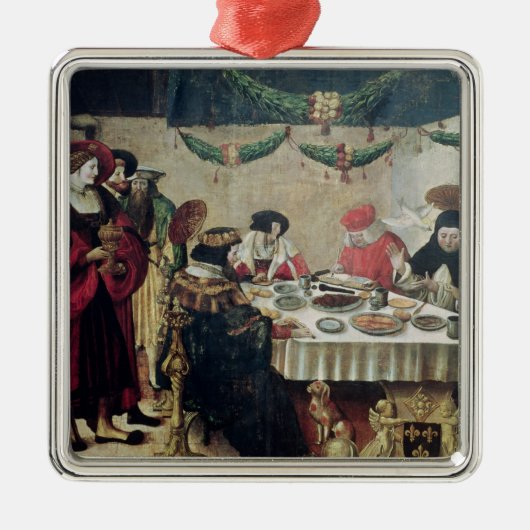 St. Thomas Aquinas en Louis IX Metalen Ornament (Voorkant)