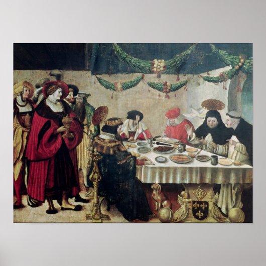 St. Thomas Aquinas en Louis IX Poster (Voorkant)