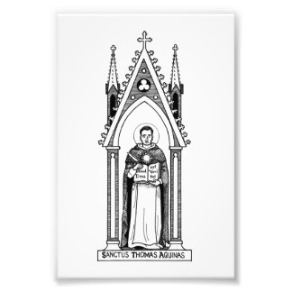 St. Thomas Aquinas, foto 4"x6" Afdruk