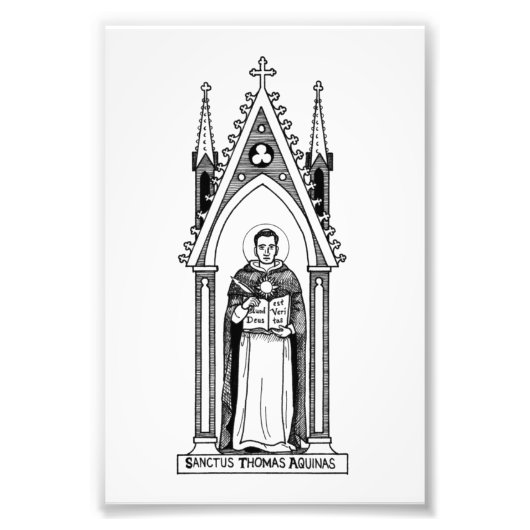 St. Thomas Aquinas, foto 4"x6" Afdruk (Voorkant)