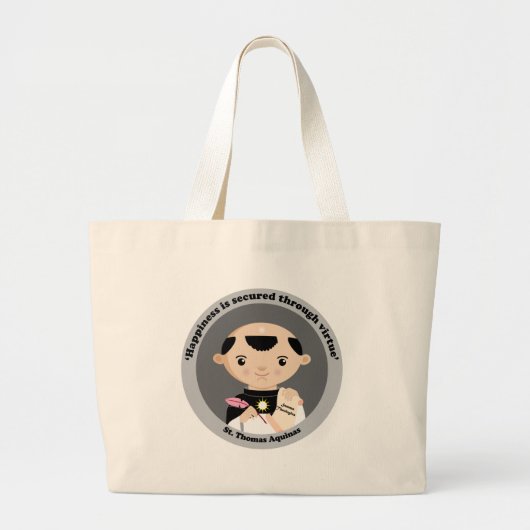 St. Thomas Aquinas Grote Tote Bag (Voorkant)