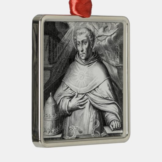 St. Thomas Aquinas Metalen Ornament (Rechts)