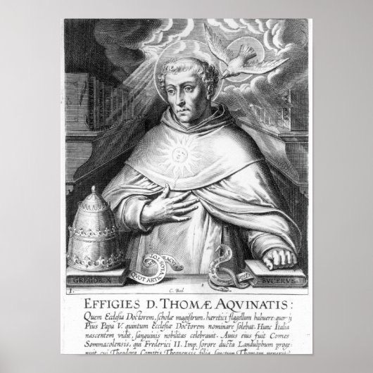 St. Thomas Aquinas Poster (Voorkant)