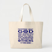 St. Thomas Aquinas Quote Grote Tote Bag (Voorkant)