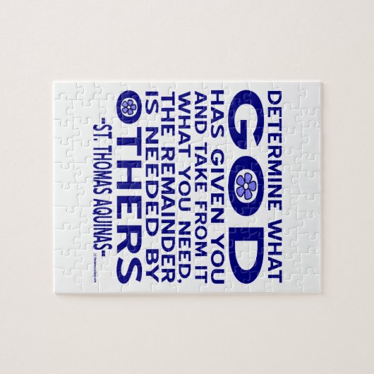St. Thomas Aquinas Quote Legpuzzel (Horizontaal)