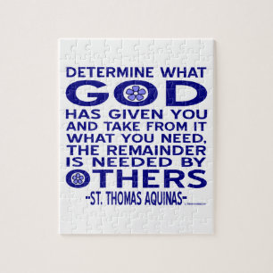 St. Thomas Aquinas Quote Legpuzzel