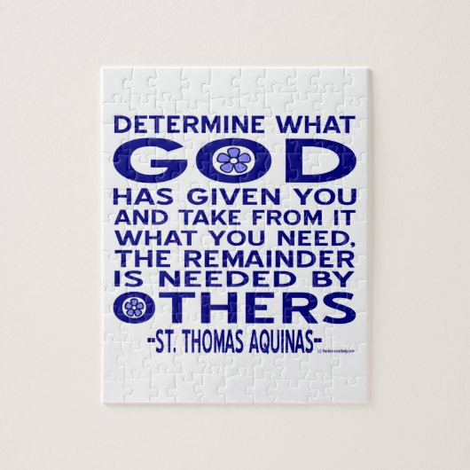 St. Thomas Aquinas Quote Legpuzzel (Verticaal)