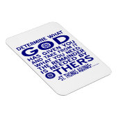 St. Thomas Aquinas Quote Magneet (Rechterzijde)