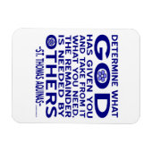St. Thomas Aquinas Quote Magneet (Horizontaal)