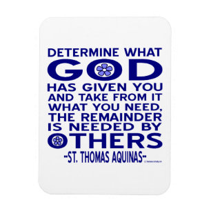 St. Thomas Aquinas Quote Magneet