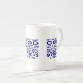 St. Thomas Aquinas Quote Porselein Kop (Voorkant rechts)