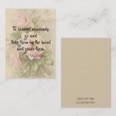 St. Thomas Aquinas Quote Rozen Heilige Kaart Visitekaartje (Voorkant / Achterkant)