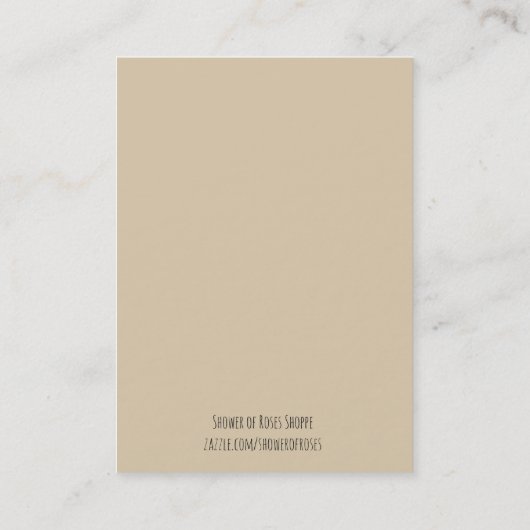 St. Thomas Aquinas Quote Rozen Heilige Kaart Visitekaartje (Achterkant)