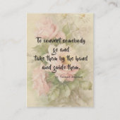 St. Thomas Aquinas Quote Rozen Heilige Kaart Visitekaartje (Voorkant)