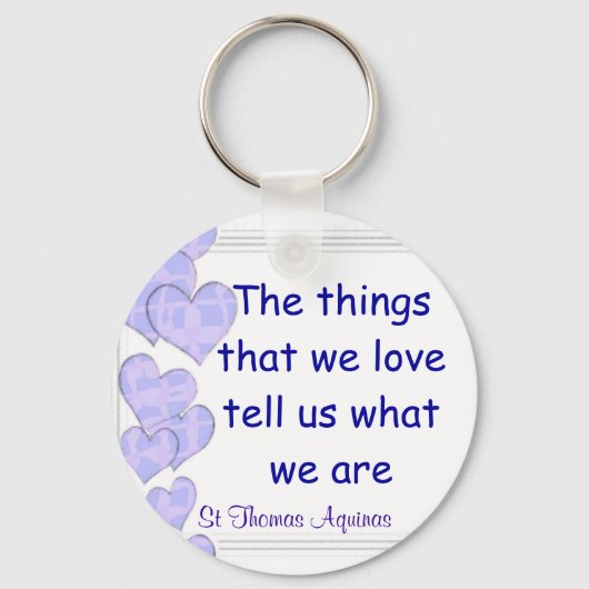 St Thomas Aquinas sleutelhanger (Voorkant)