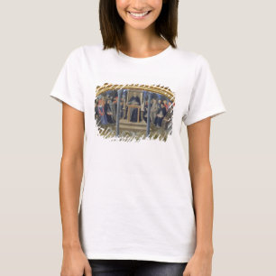 St. Thomas Aquinas Teaching (olie op het panel) T-shirt