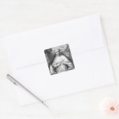 St. Thomas Aquinas Vierkante Sticker (Envelop)